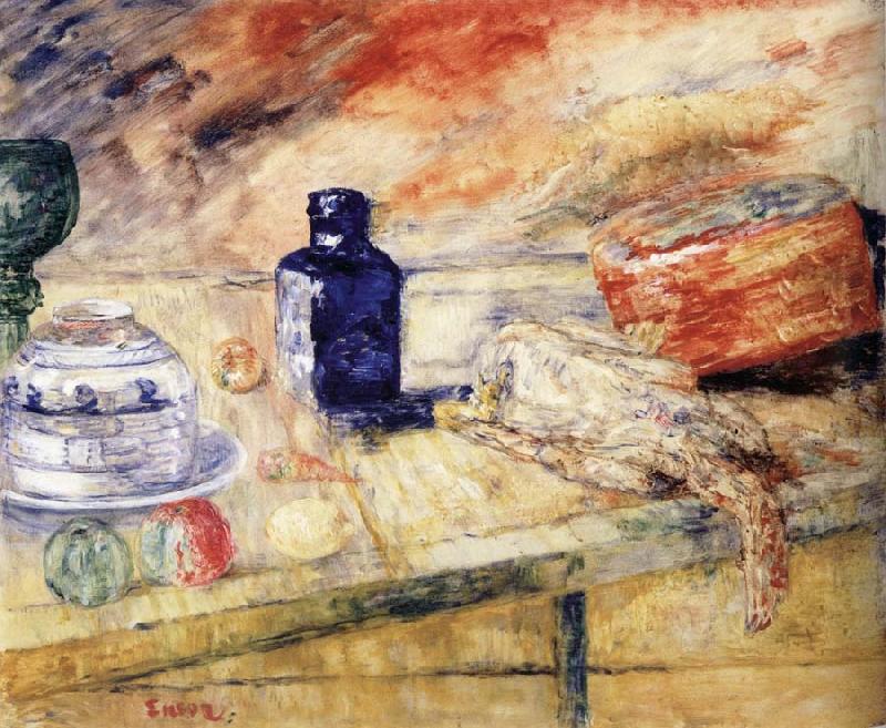 James Ensor The Blue Flacon Sweden oil painting art